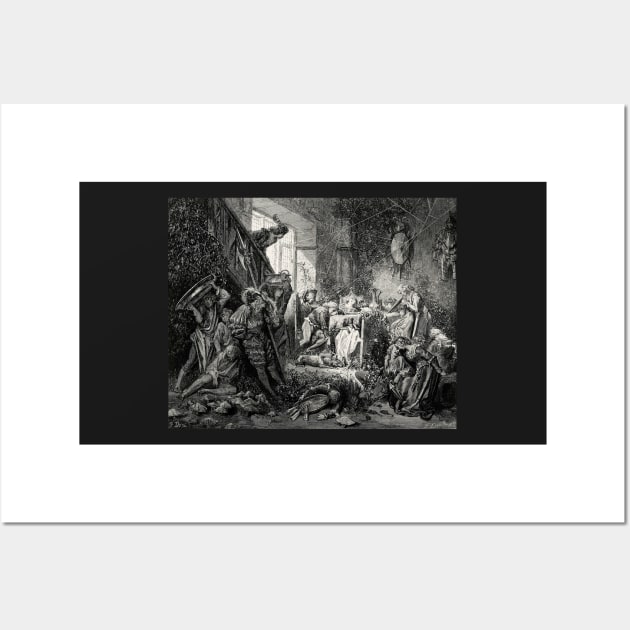 The Sleeping Court - Gustave Dore Wall Art by forgottenbeauty